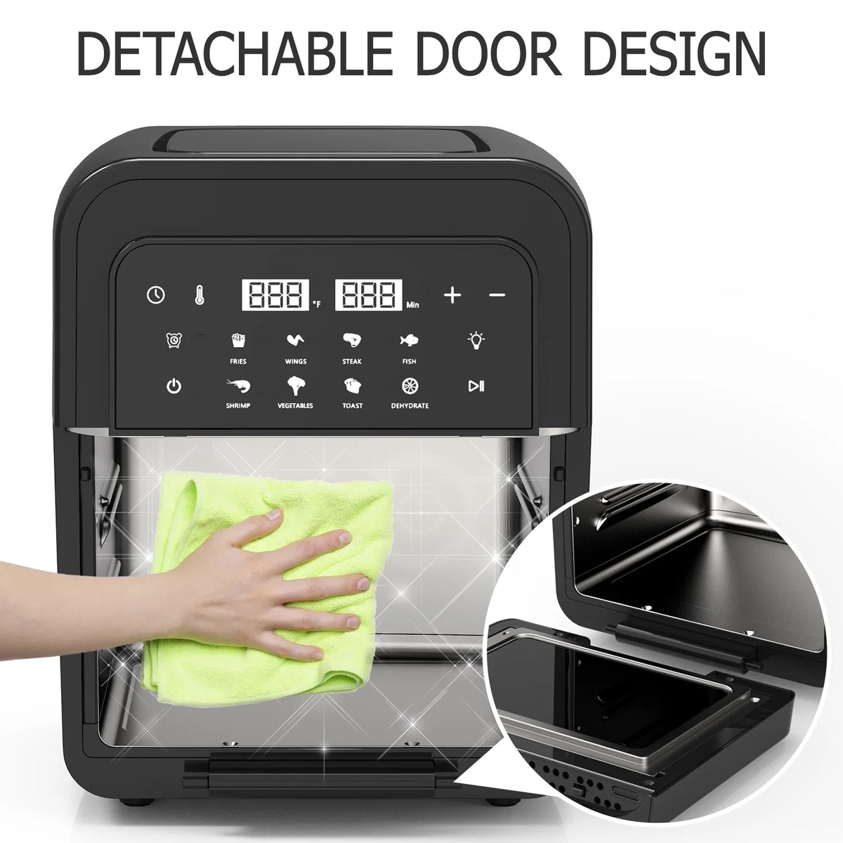 8-in-1 6.5 Quart Air Fryer Oven with Digital Touch-Screen X572