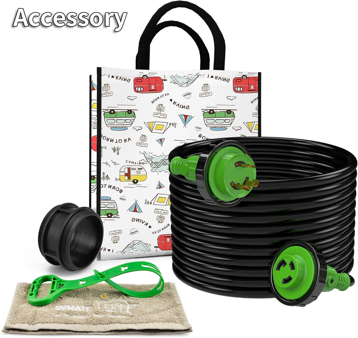 30 Amp Generator Extension Cord 50 Feet 10 Gauge C17742
