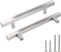 5 Pack Stainless Steel Square Cabinet Handles 5 Inch Hole Centers V87446