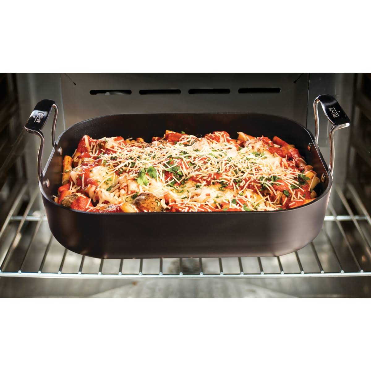 Grey Roaster with Rack, 11 X14 in X8751
