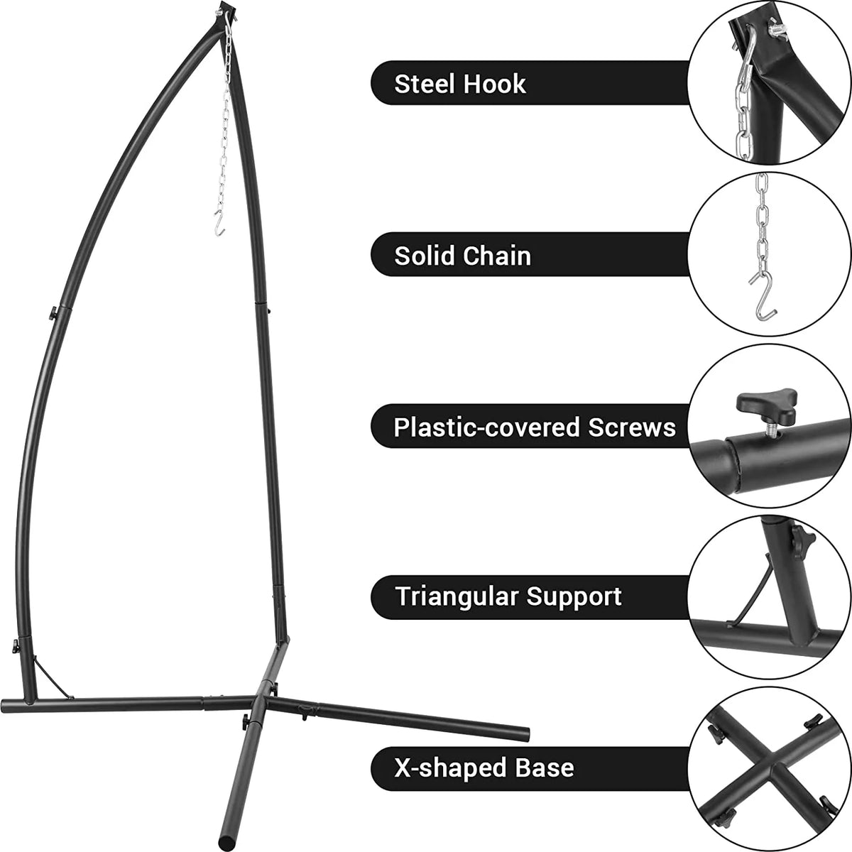 Heavy Duty Steel Hammock Chair Stand B8156