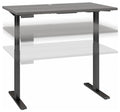 Electric Height Adjustable Standing Desk in Platinum Gray with Black Base R404