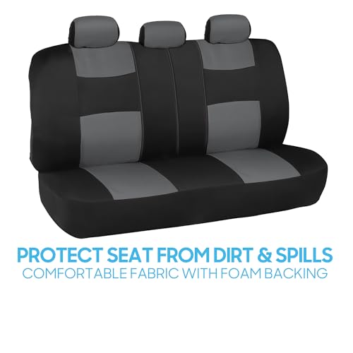 Solid Black Full Set Car Seat Covers Q3844