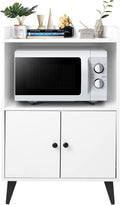 White Microwave Cabinet with Doors, 24x35 U507