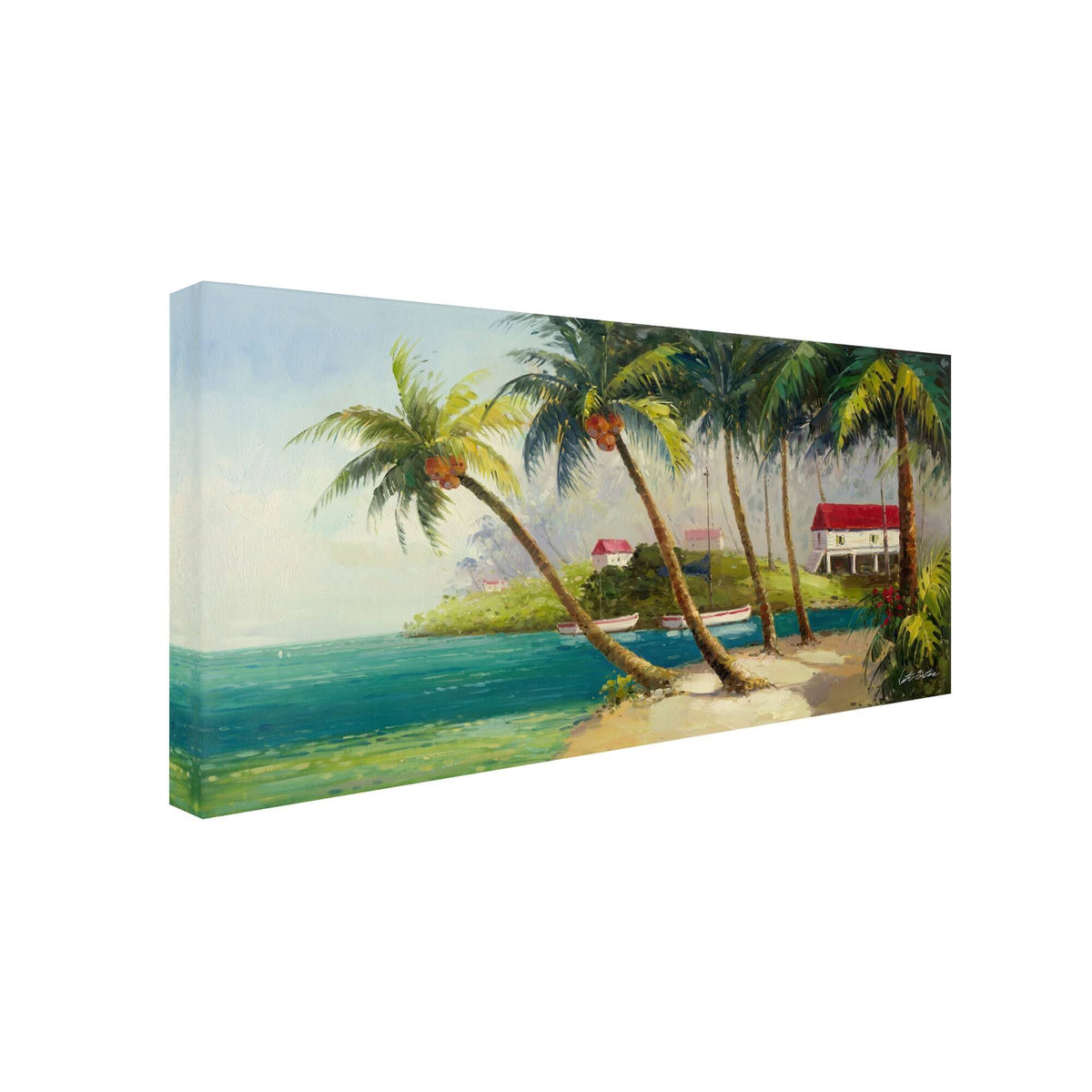 Caribean Bay Canvas Art Q313827