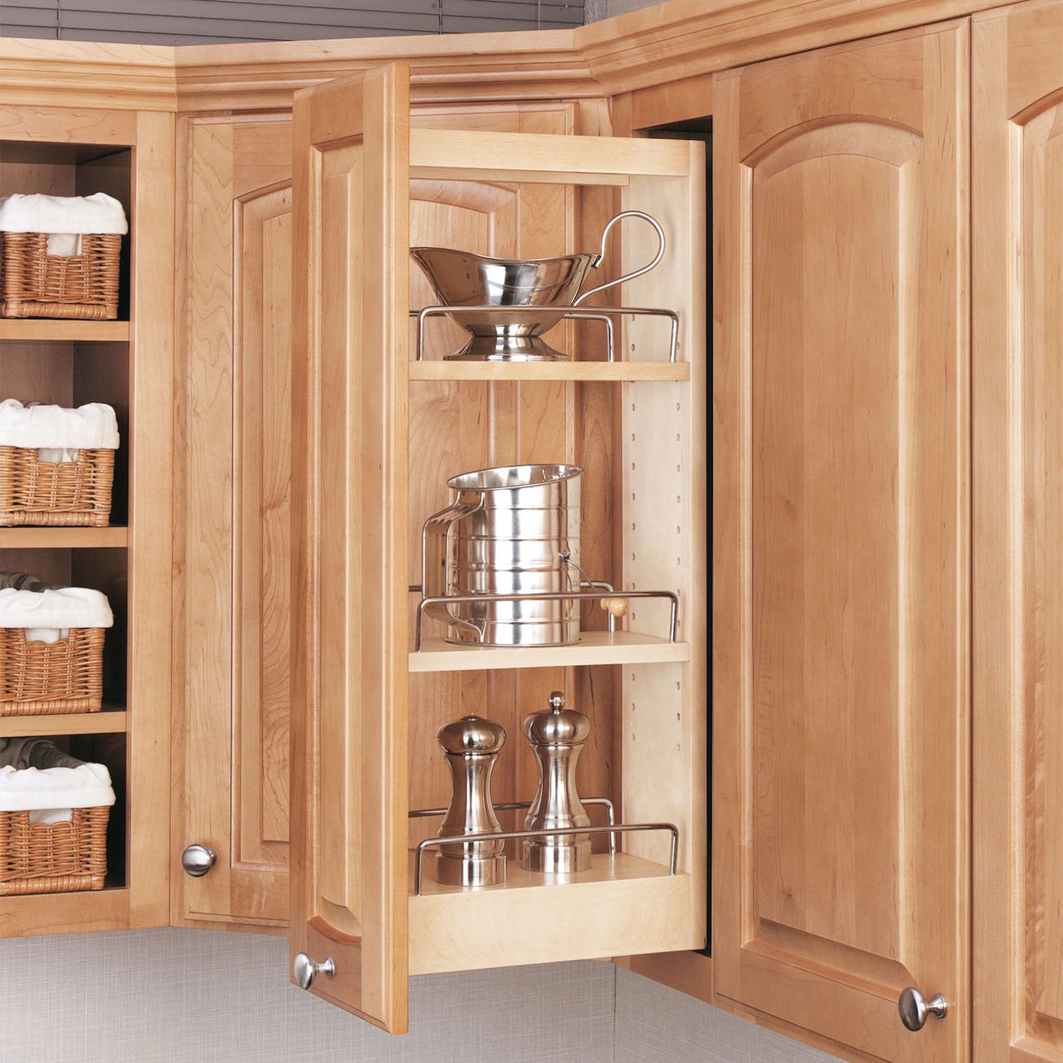 5-Inch Wood Pull Out Wall Cabinet Organizer O984