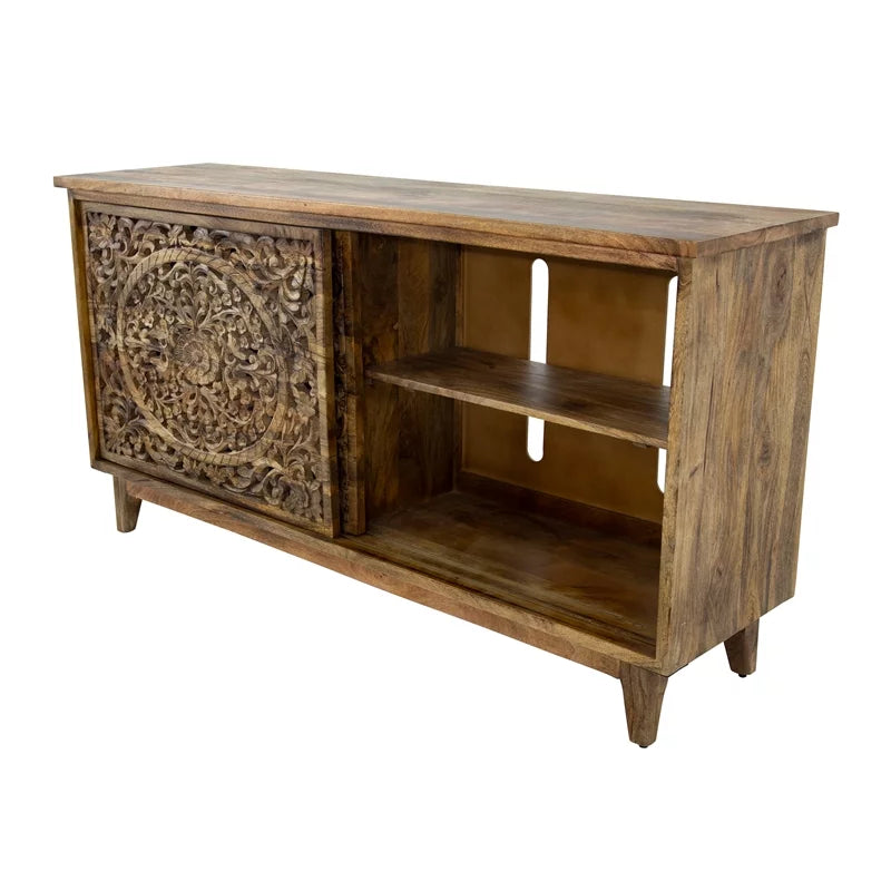 Brown Mango and Acacia Wood Cabinet R126