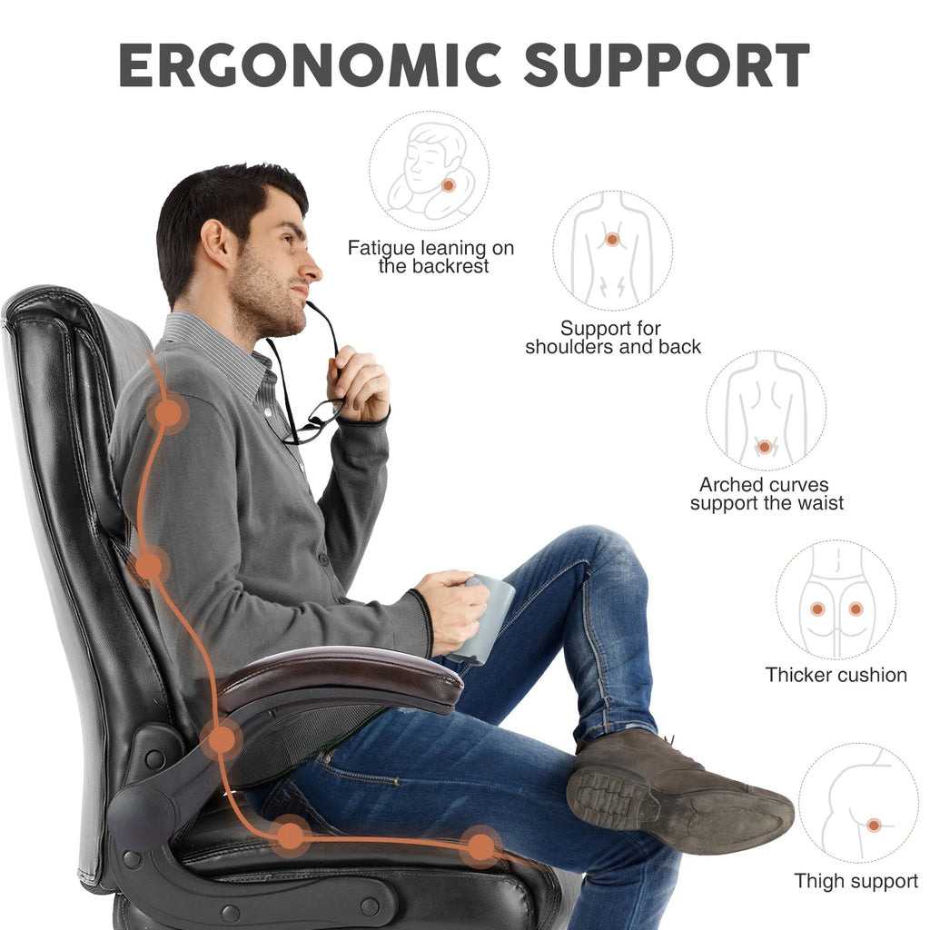 PU Leather High Back Ergonomic Office Chair U818