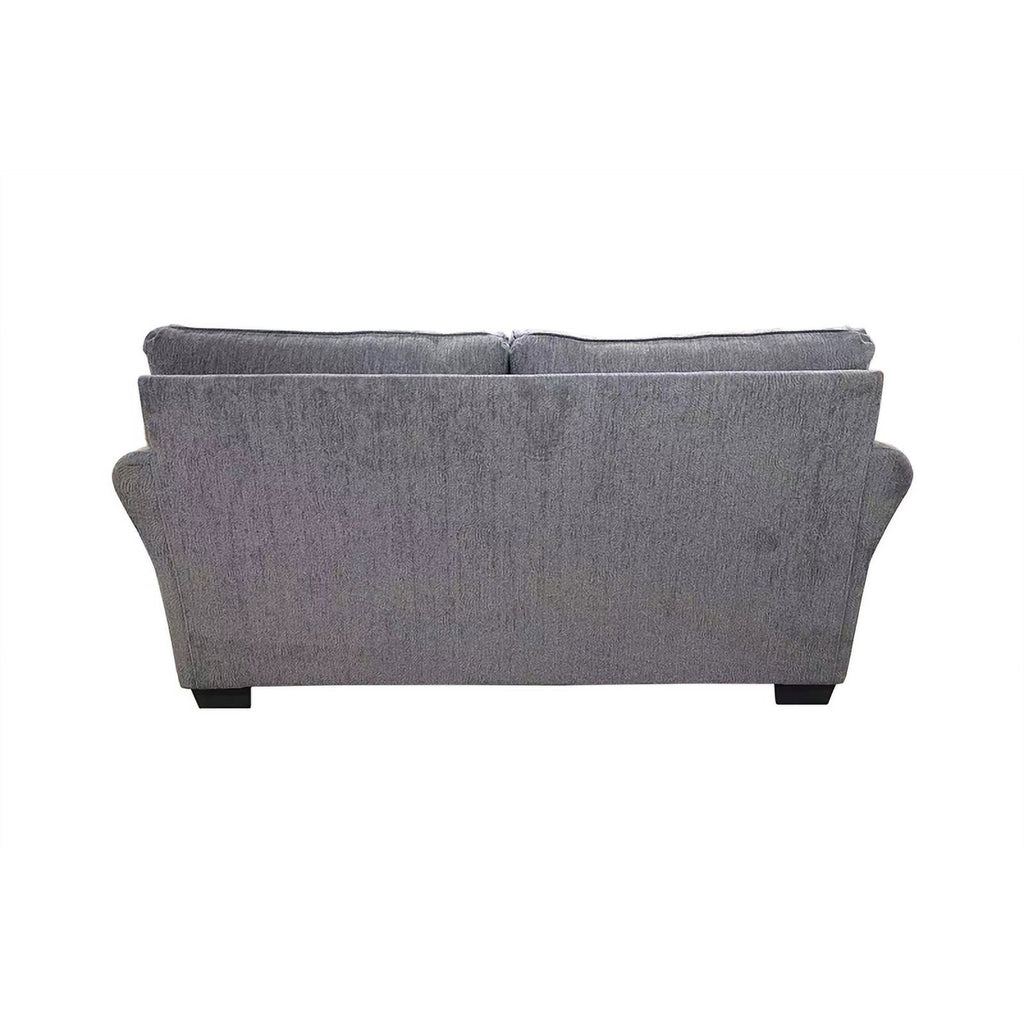 Gray Chenille Reversible Loveseat Z13350