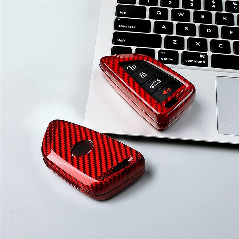 Carbon Fiber Key-Case for Supra Smart Remote Key (RED) Z218