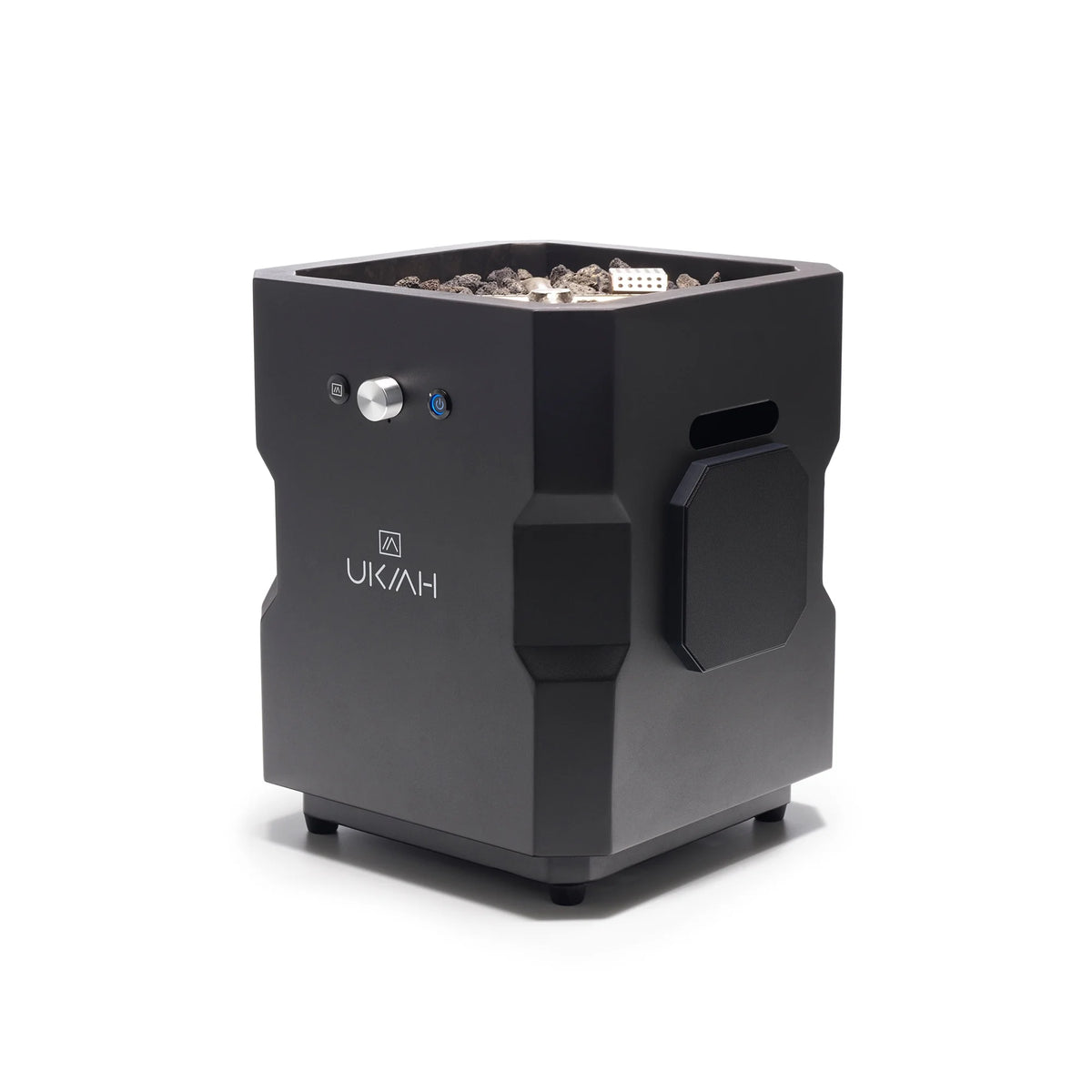Portable Wireless Fire Pit with Speaker Sound System, Black V698