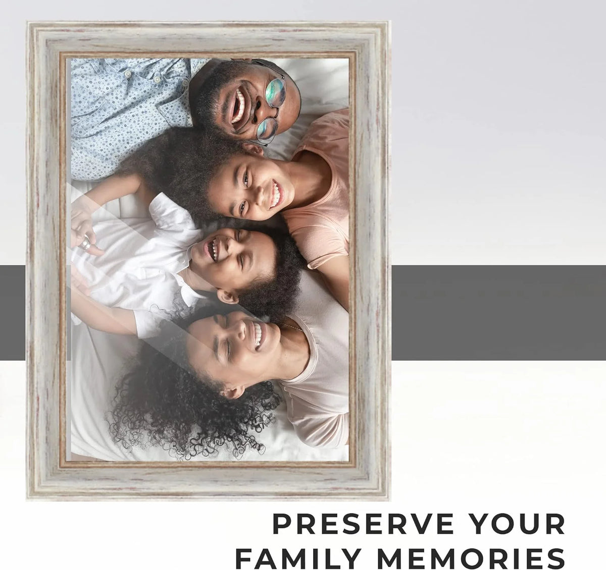 White Real Wood Picture Frame J480