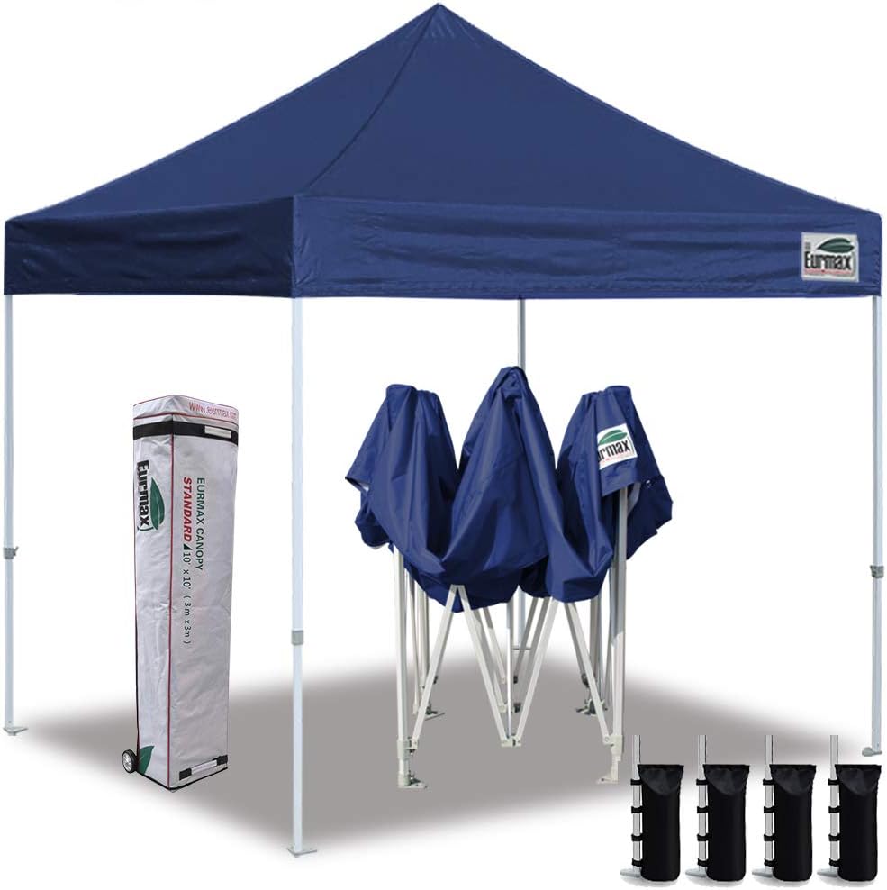 10'x10' Pop Up Canopy Tent with Heavy Duty Roller Bag K60269