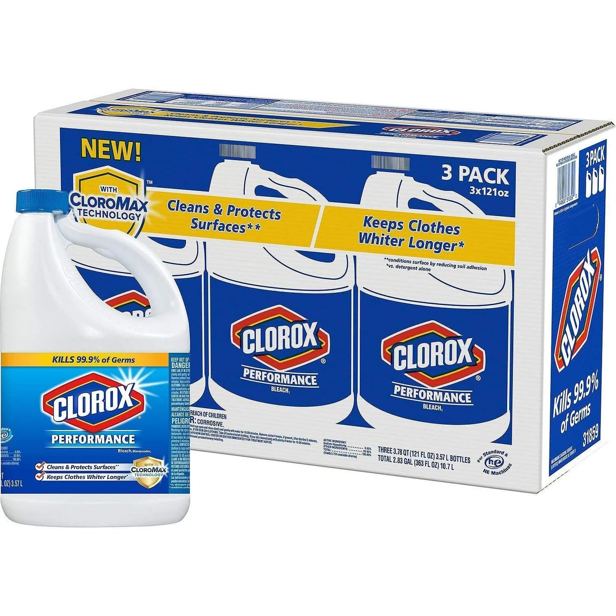 Bleach 121 oz 3 ct U1591