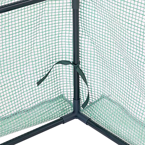 Green 4' x 3' Mini Greenhouse Tent with Steel Tube Frame J40588