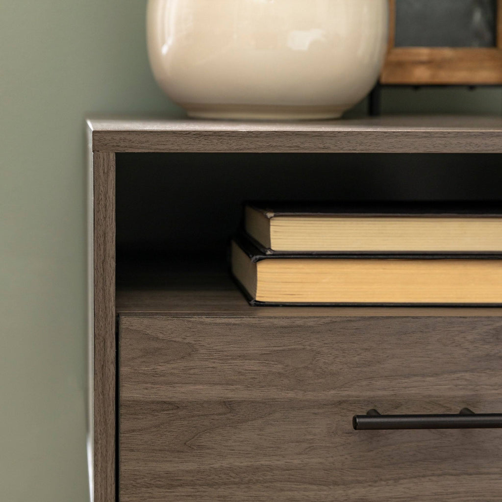 18-inch 1-Drawer Hairpin Side Table - Slate Grey U679409