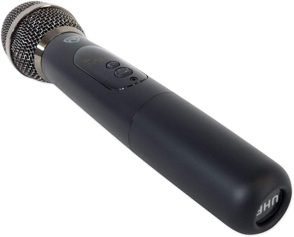 Triple Wireless UHF 3 Microphone System with Adjustable Frequency E38475