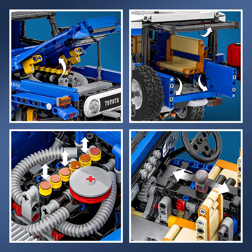 1:12 Scale 2101 Pieces Building Set J858