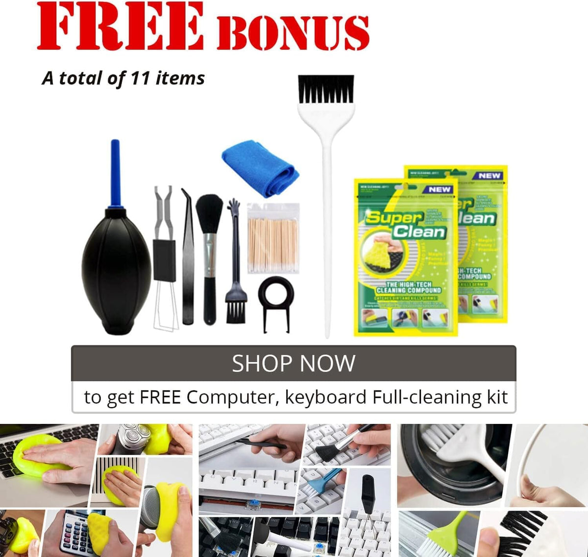 High-Power Air Duster with Computer Cleaning Kit T271