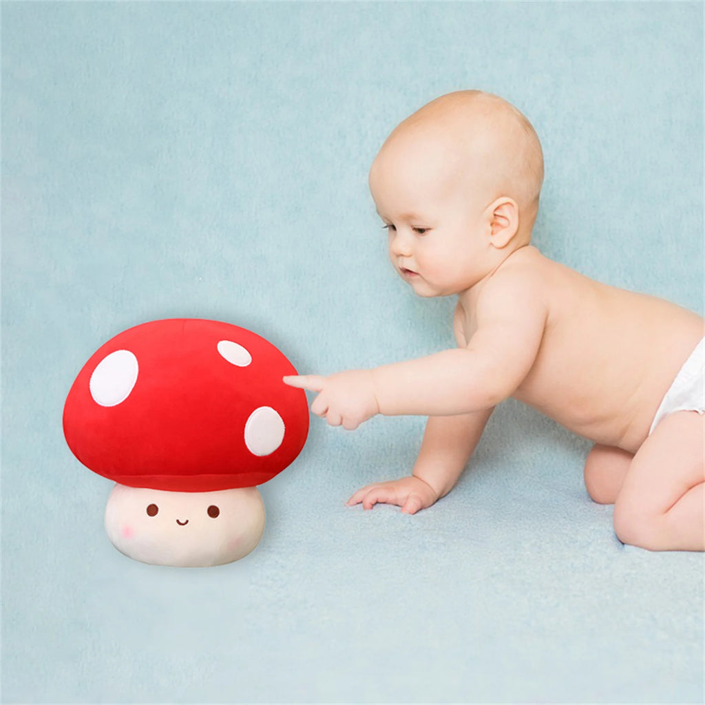 Cute Mushroom Shaped Plush Toy Stuffed Doll H914