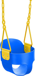 Blue Full Bucket Toddler Swing with Carabiners I403751