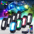 8 Pods RGBW LED Rock Lights Kit with Bluetooth App Control I90264