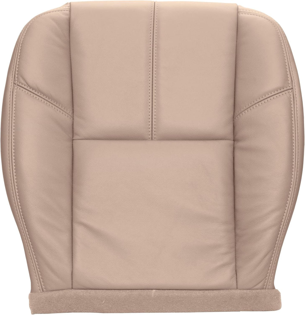 Driver Side Bottom Replacement Seat Cover in Light Titanium Gray Leather O133266