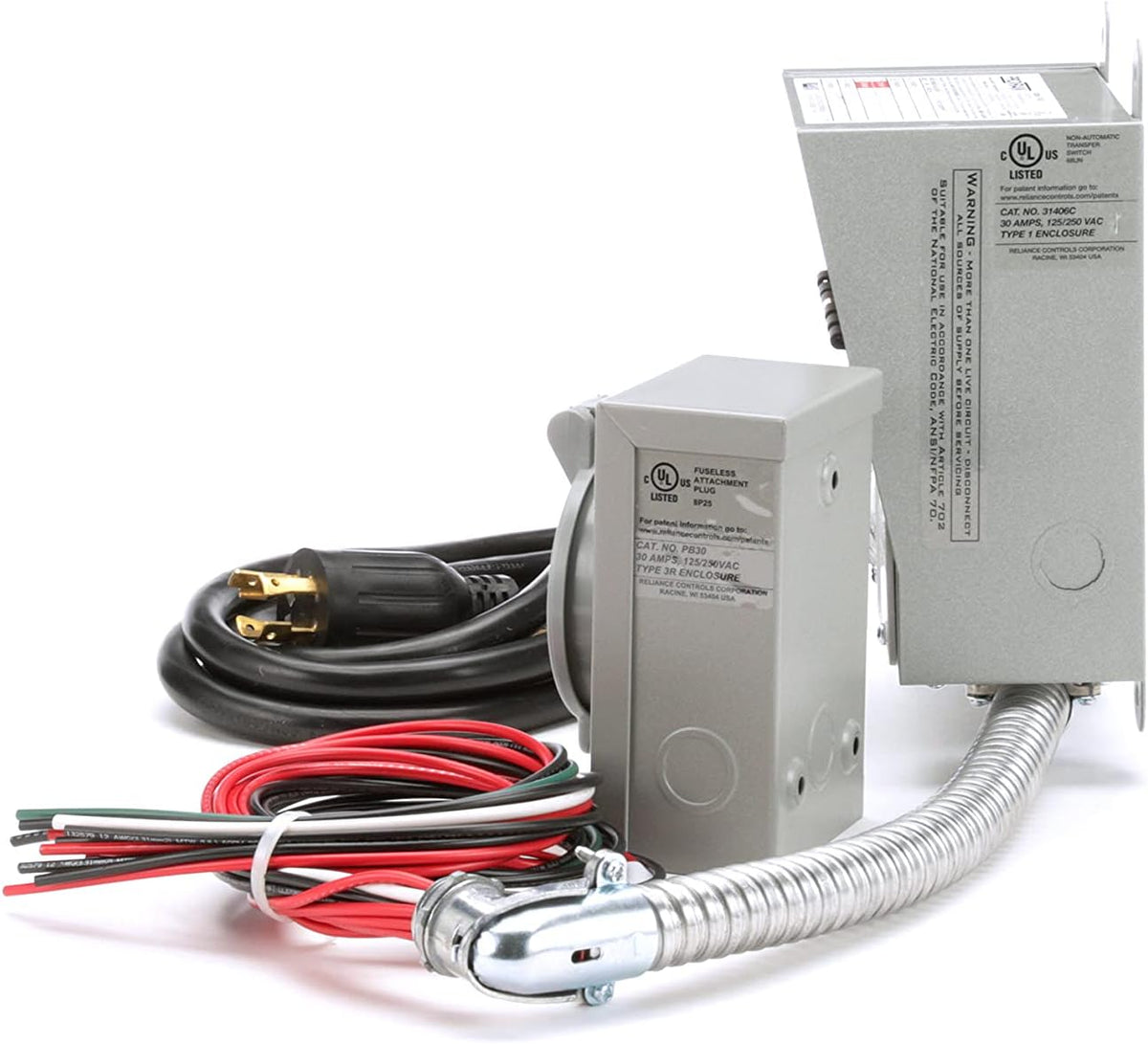 30 Amp 6-Circuit Transfer Switch Kit for Generators D532357