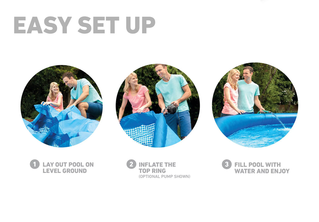 15' x 42 Inflatable Swimming Pool and Maintenance Kit D174