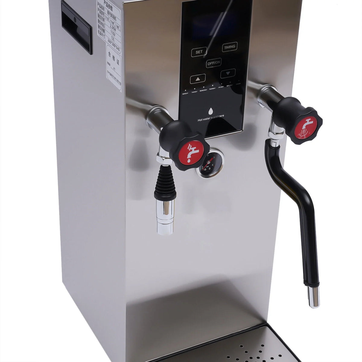 12L 4 in 1 Stainless Steel Espresso Coffee Milk Foam Maker 2500W J88841
