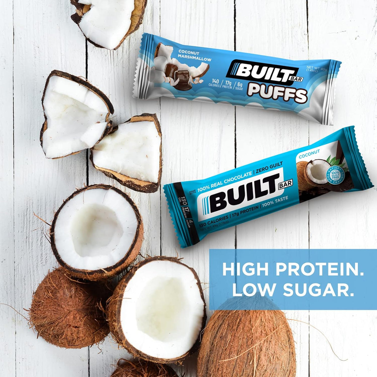 12 Pack High Protein Bars Covered in Real Chocolate Gluten Free Z16546