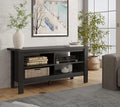 Black 75 Inch Fireplace TV Stand with Storage G80977