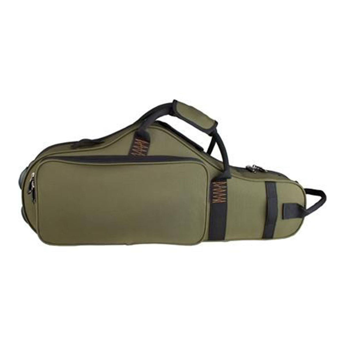 Green Contoured Alto Sax Case V7994