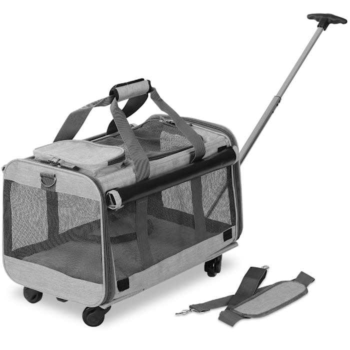 Pet Carrier with Detachable Wheels W461395