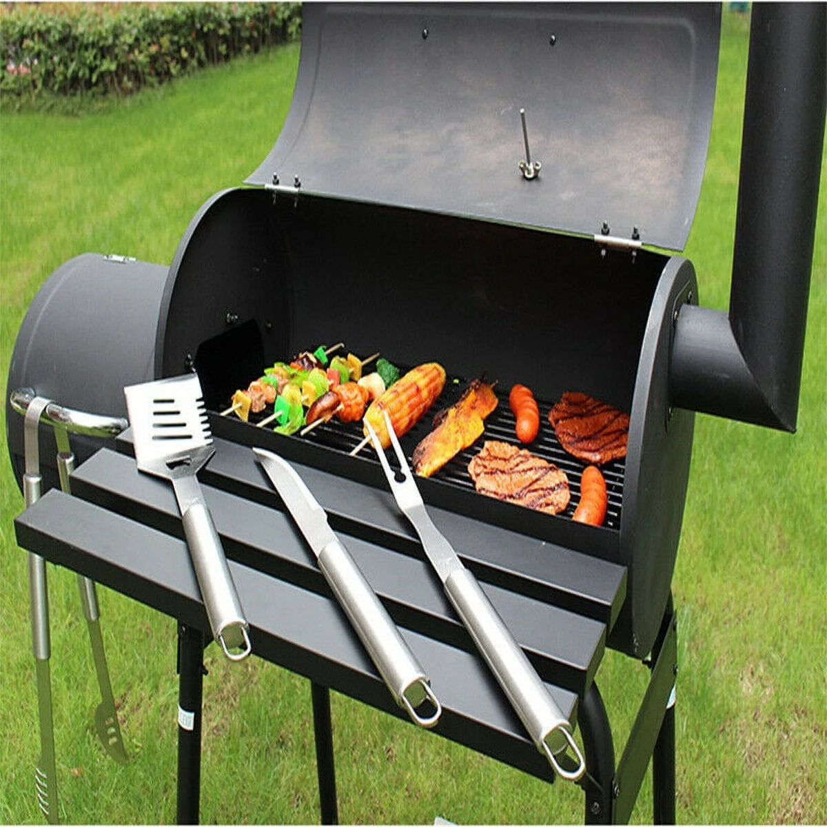 30" BBQ Charcoal Grill Smoker with Cover Z8333