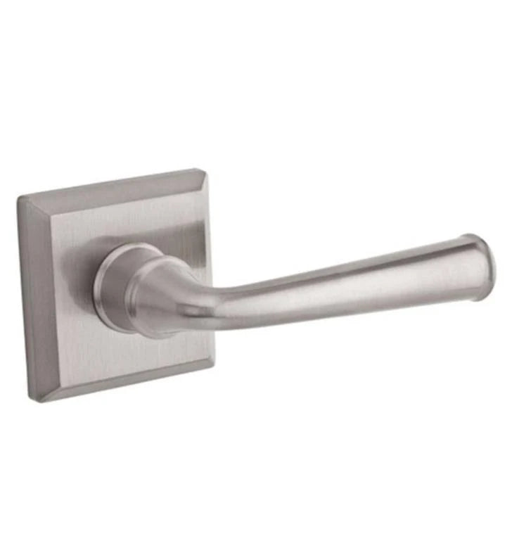 Matte Brass and Black Privacy Lever with Square Rose B327