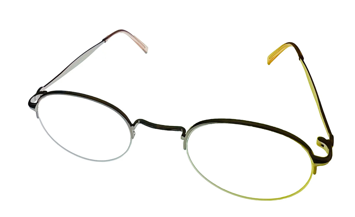 Violet Round Rimless Metal Eyewear Frame D901