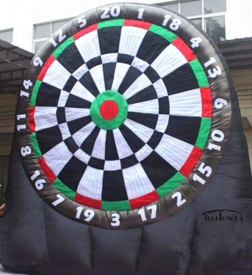 10ft Inflatable Dart Board Golf Foot Game Soccer Kick Air Blower Bouncer Sport X614
