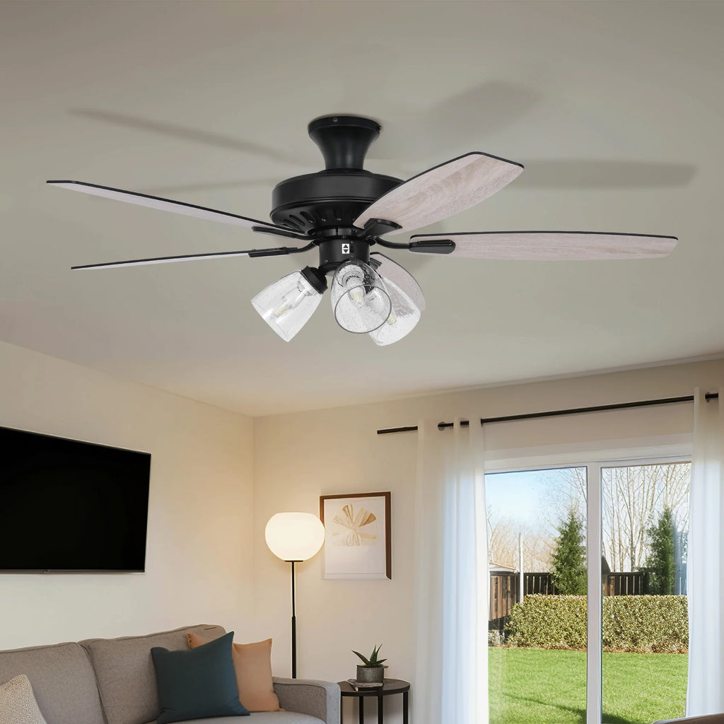 52in Ceiling Fan with Light and Remote N661635