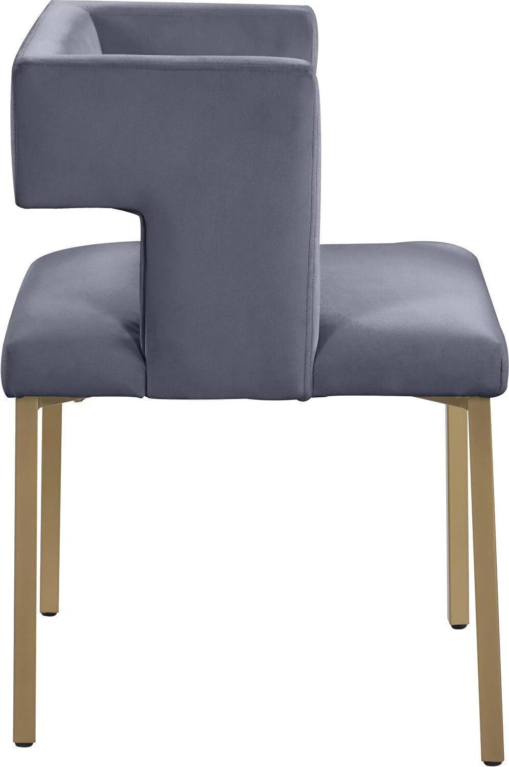 Gray Velvet Dining Chair (Set of 2) Z137637