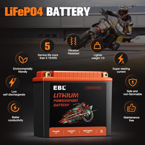 12V 18Ah Lithium Motorcycle Battery with BMS I706