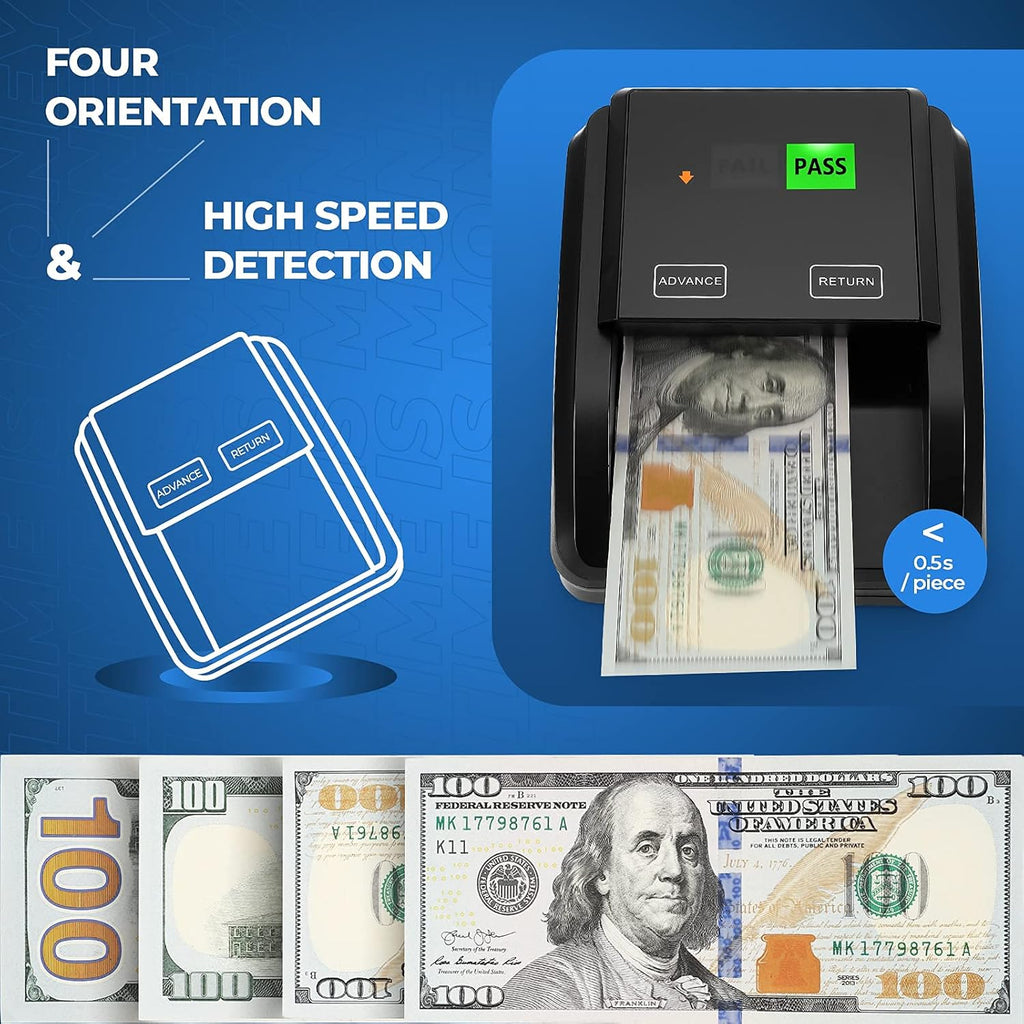 Counterfeit Bill Detector with Pass/Fail Display N436255