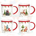 Set of 4 Christmas Mugs, 11 Oz S11919