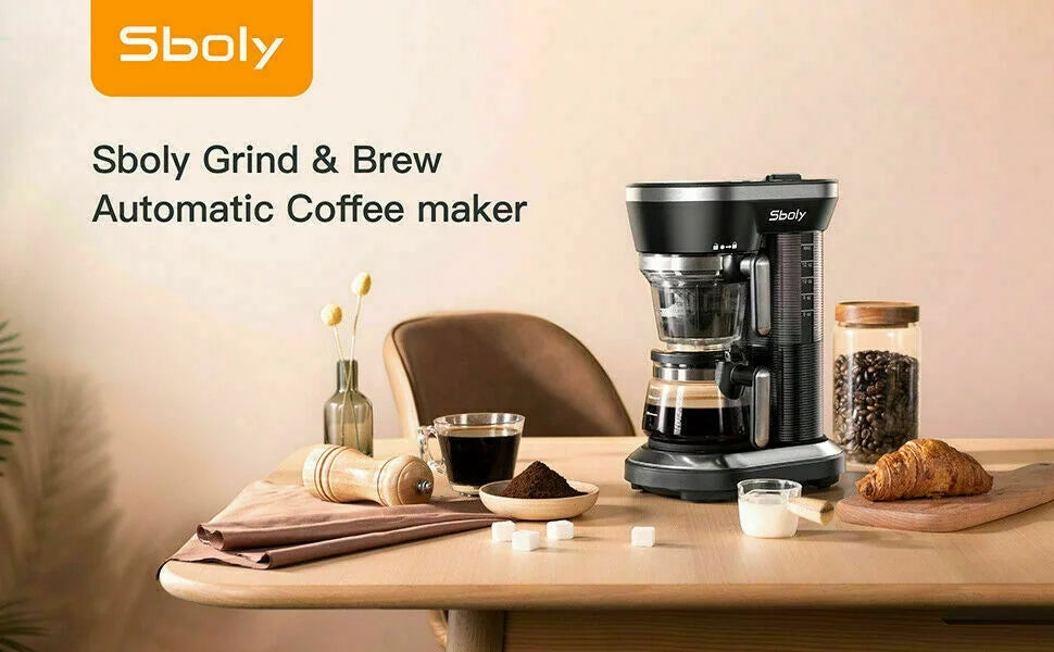 Automatic Coffee Maker & Grinder Single Cup V302889