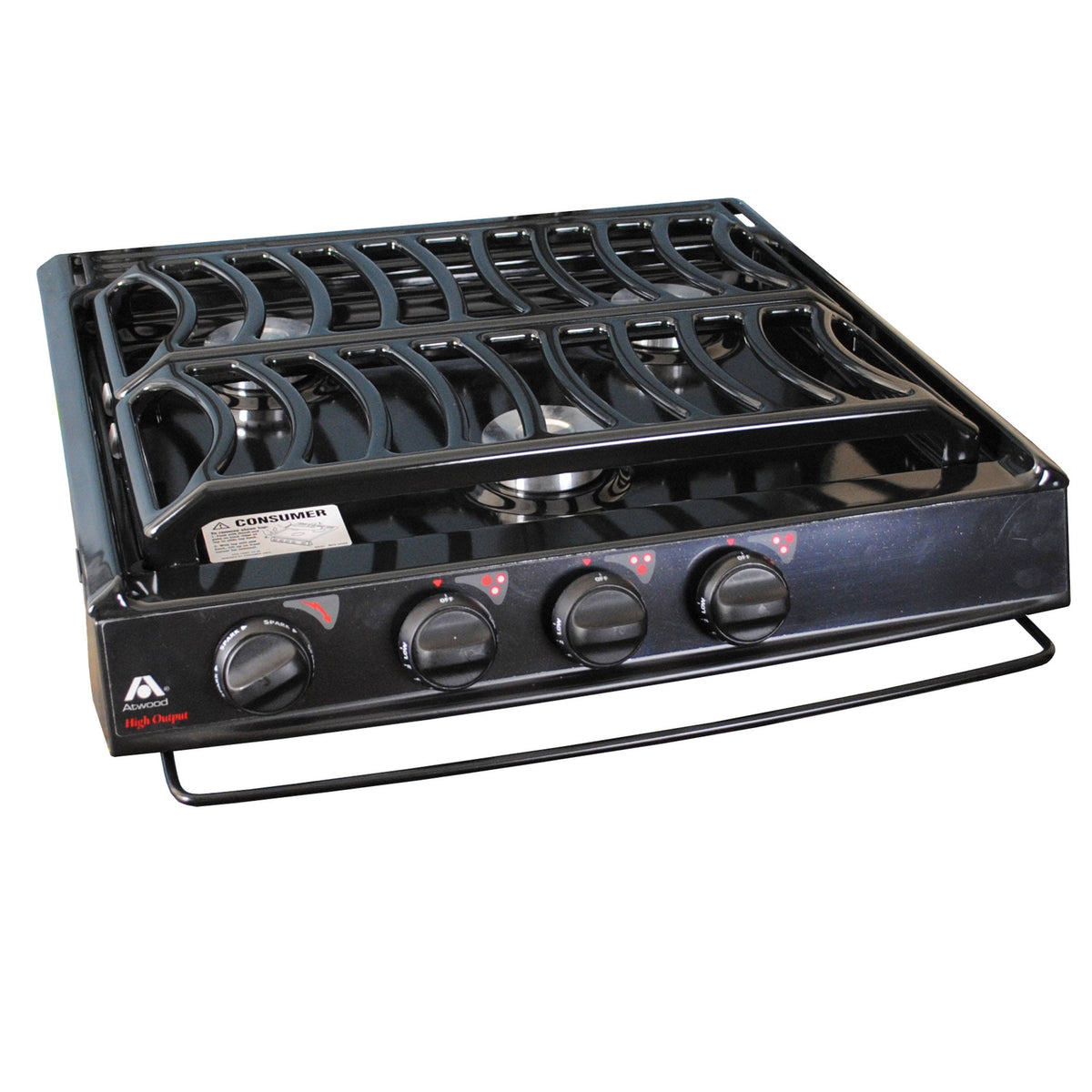 Black Slide-in Cooktop with Sealed Burner P308