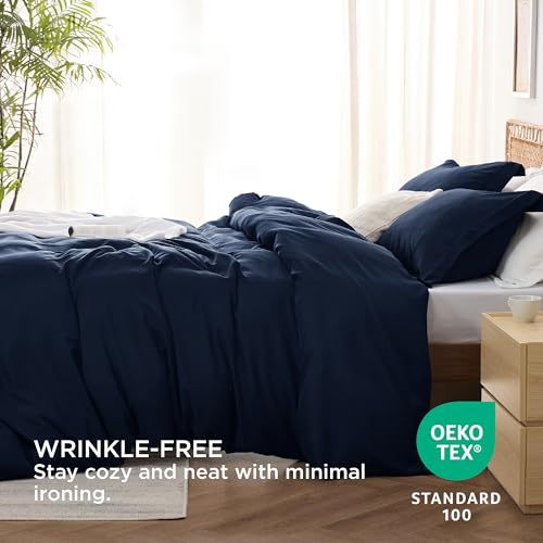 Twin/Twin XL Ivory White Cooling Duvet Cover 2 Pcs Q169774