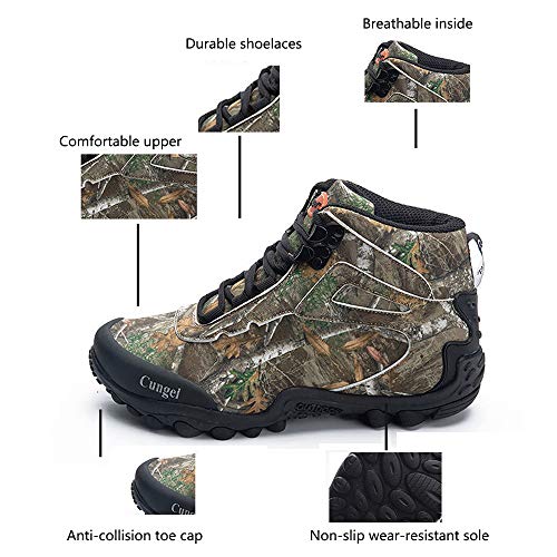 Grey Waterproof High-top Hiking Shoes M2979