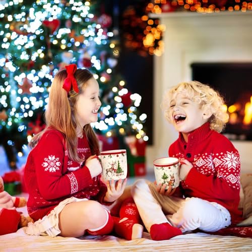 Set of 4 Christmas Mugs, 11 Oz S11919