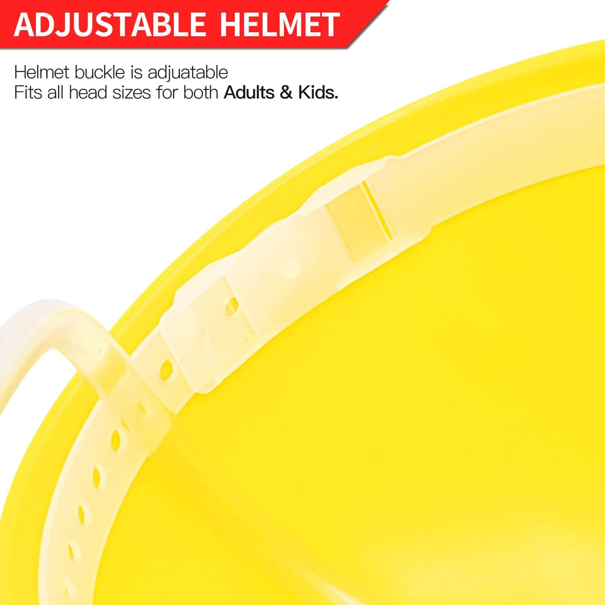 Yellow Adjustable Drinking Helmet with Straw C233872