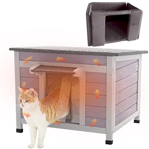 Cat House with Escape Door Insulated Weatherproof Roof T724920
